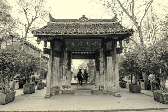 四川古鎮(zhèn)黃龍溪懷舊照片
