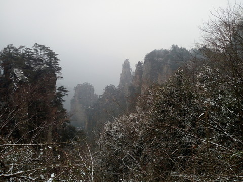 天子山雪