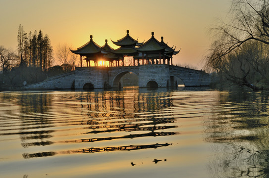 揚(yáng)州瘦西湖五亭橋