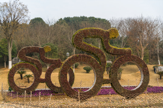 自行車運動植物造型