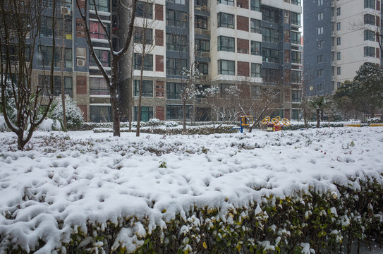 小區(qū)雪景