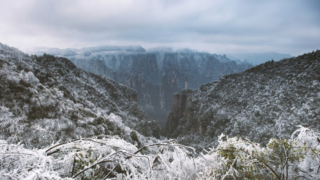 張家界雪景