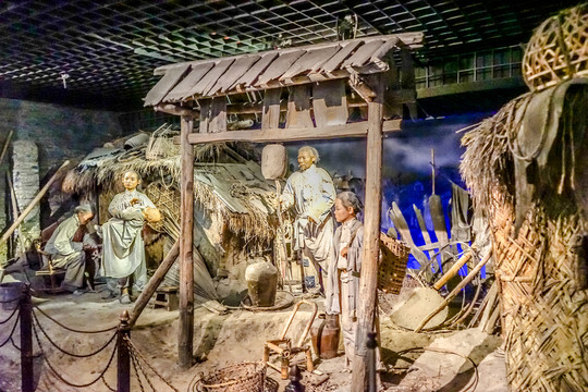老上海生活場(chǎng)景 蠟像
