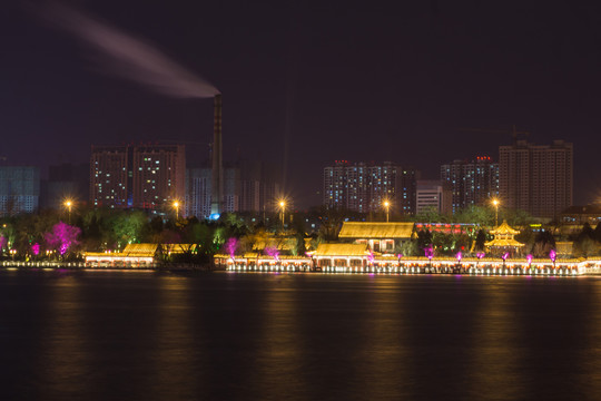 濟(jì)南大明湖夜景 （19）