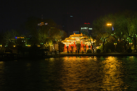 濟南大明湖夜景 （28）