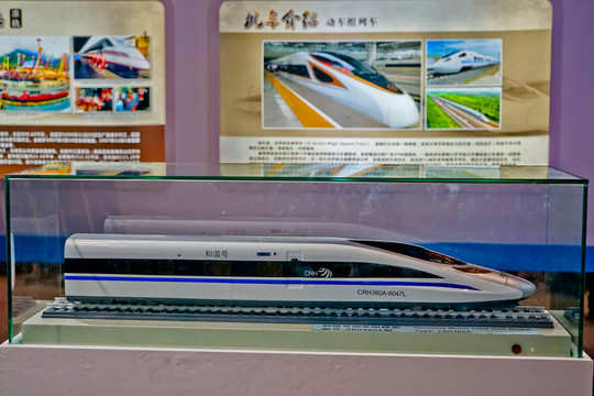 和諧號(hào)火車頭模型