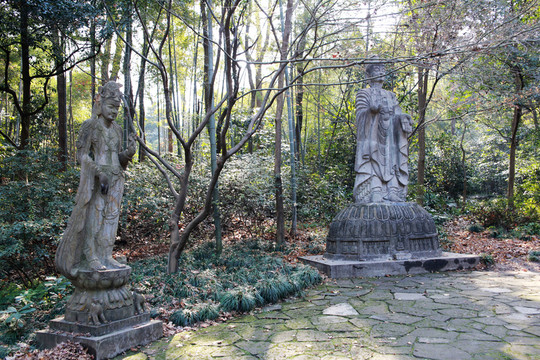 杭州飛來峰佛教人物塑像