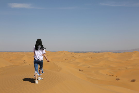 美女沙漠