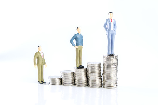 商務(wù)金融硬幣和商人