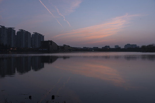 夏陽湖晚霞