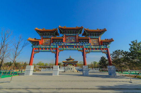 彩繪牌坊 唐山世園會(huì)景點(diǎn)