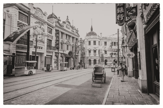 民國建筑老上海街景