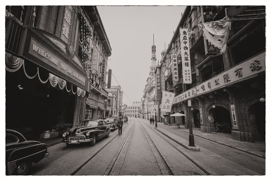 民國建筑老上海街景