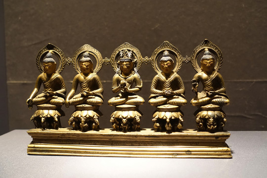 合金銅五方佛像 布達(dá)拉宮管理處