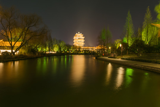 濟(jì)南大明湖夜景 （10）