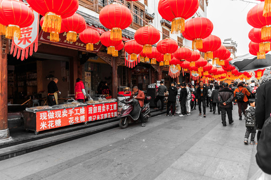 三道堰古鎮(zhèn)紅燈籠
