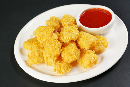 燕麥炸蝦