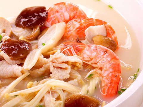 野山菌三鮮湯 海鮮湯