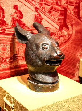 圓明園兔首 十二生肖獸首銅像