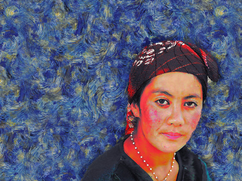 梵高少數(shù)民族婦女