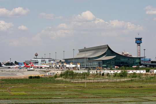 沈陽機場 機場全景 航站樓