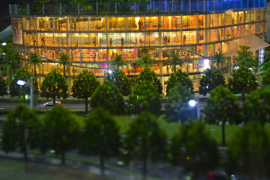 CBD商業(yè)大廈模型內(nèi)景