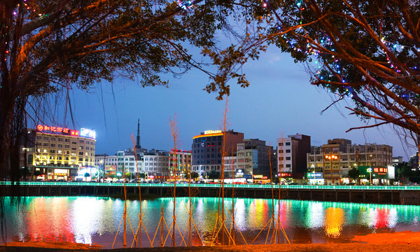 夜景 亭 西湖公園