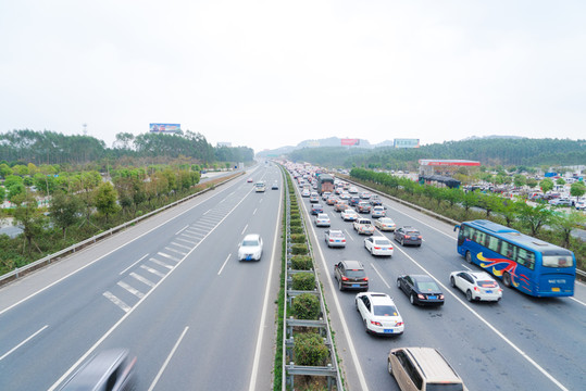 春運高速公路堵車塞車堵塞