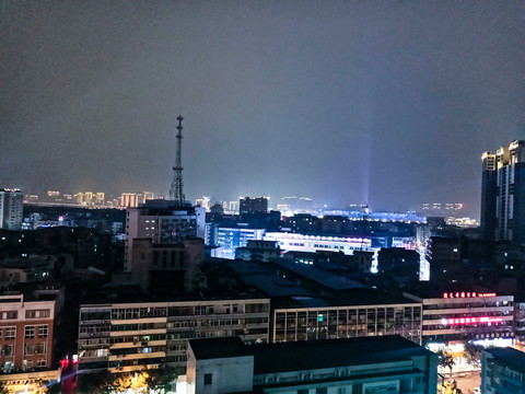 南充城鎮(zhèn)夜景
