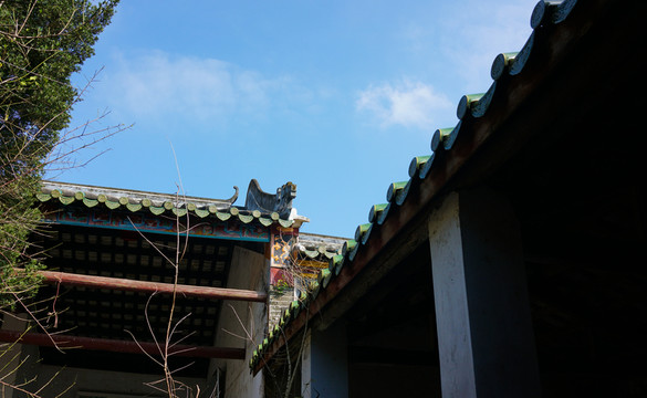 屋檐 祠堂 梁氏祠堂