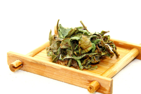壽眉茶葉特寫