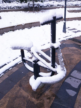 都市花園雪景