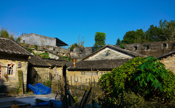 古建筑 塘口古堡 古堡