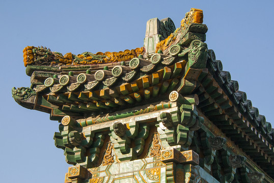 北京北海公園 九龍壁 龍