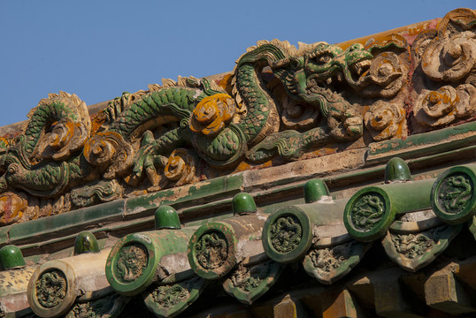 北京北海公園 九龍壁 龍