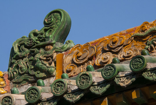 北京北海公園 九龍壁 龍