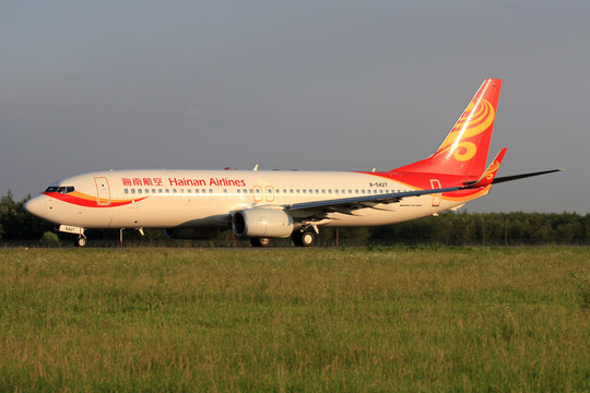 飛機 準備起飛 海南航空