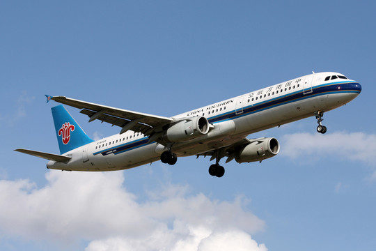 航班降落 飛機(jī) 中國南方航空