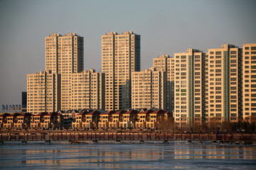 大慶 三永湖 樓房 城市