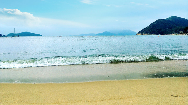 香港淺水灣海景海浪