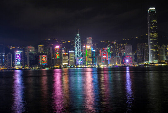 香港維多利亞夜景