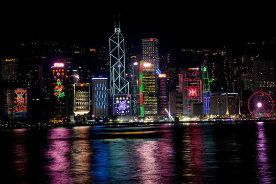 香港維多利亞夜景