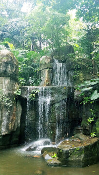 公園一角小瀑布