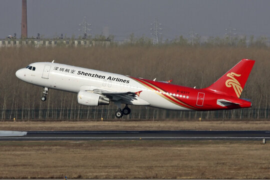 深圳航空 飛機起飛 民航