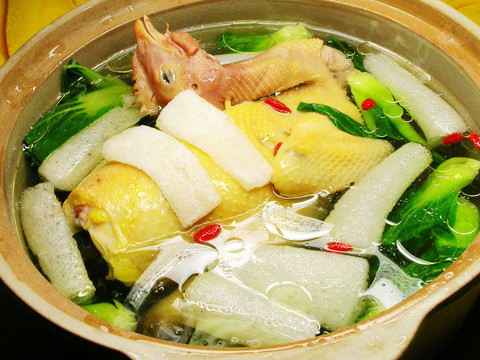竹蓀燉雞湯 竹蓀煲雞