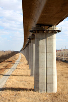 高架橋 橋梁建設(shè) 高鐵 橋