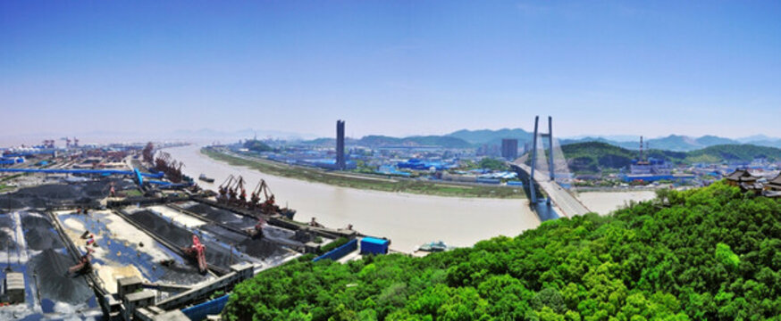 招寶山大橋全景jpg高清