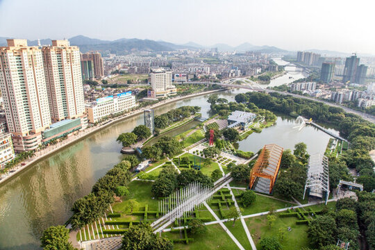 中山岐江公園全景