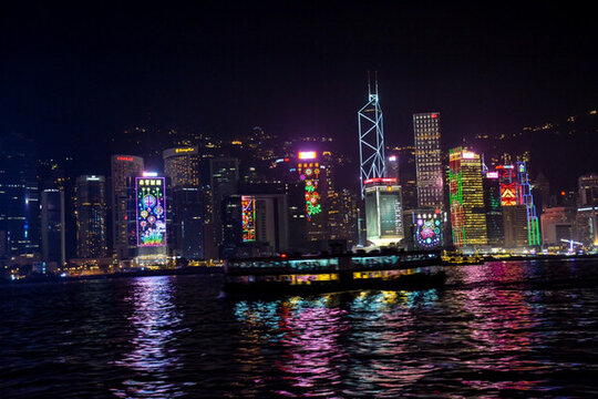 夜游香港維多利亞