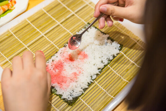 制作櫻花卷